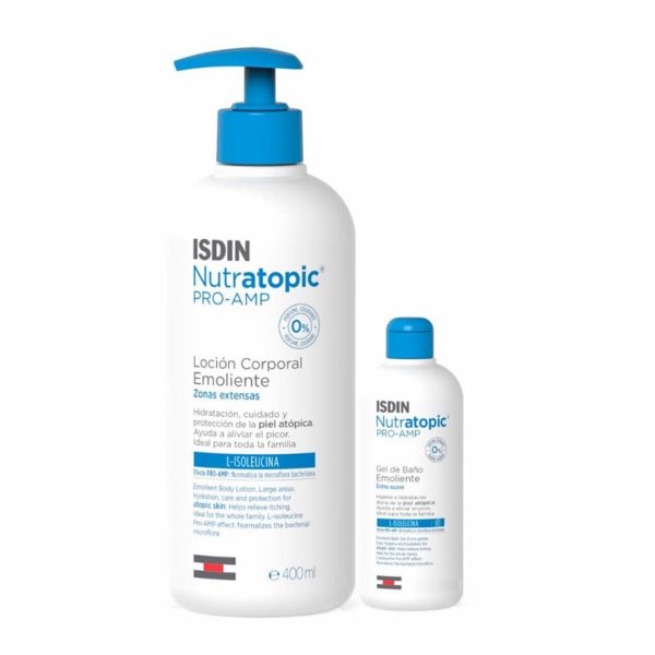 Isdin Nutratopic Pro-Amp Pele Atópica 400ml c/ Oferta Gel de Banho 100ml
